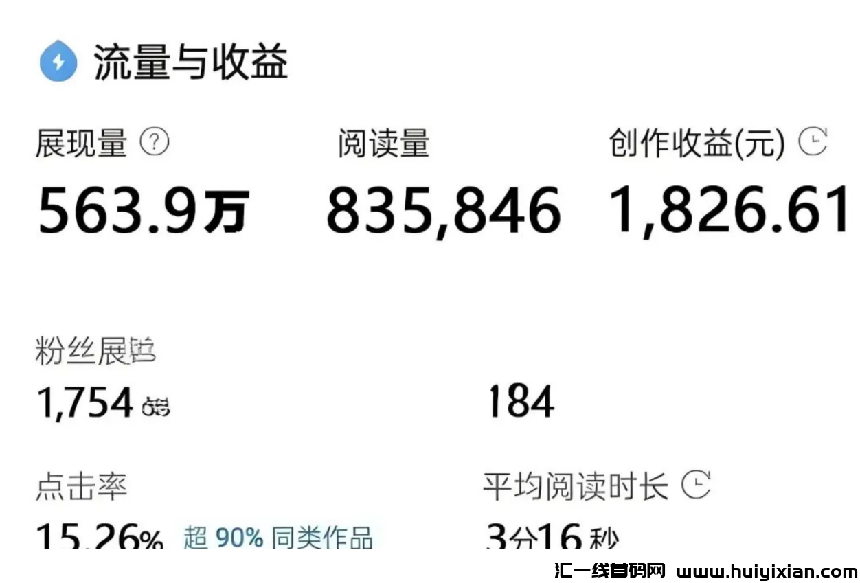 图片[17]-一条视頻收益1000+，纯搬运，稳定过原创！-汇一线首码网