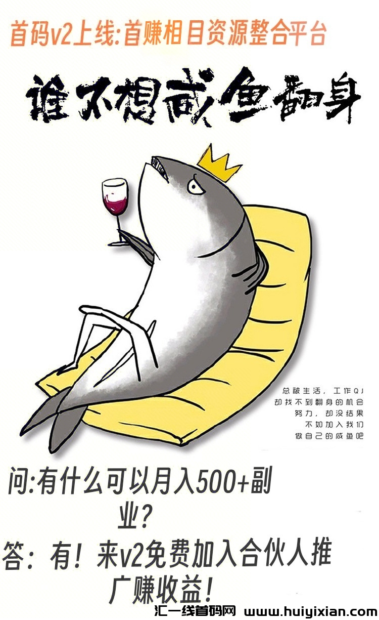 首码v2火热上线，海量人脉免费发广告推项目，不顶置不用付费-汇一线首码网
