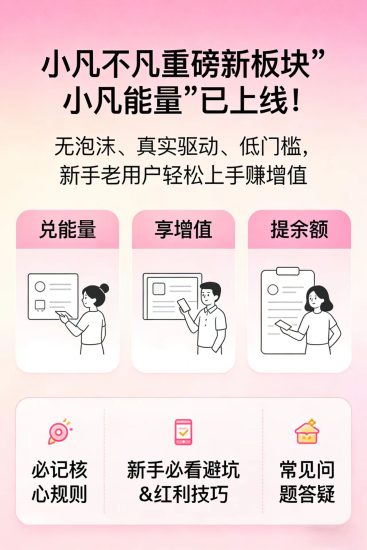 小凡能量新板块预热火爆上线,团队长提前布局-汇一线首码网