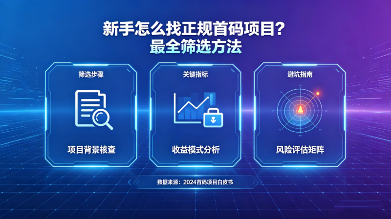 新手怎么找正规首码项目？最全筛选方法_汇一线首码网-汇一线首码网