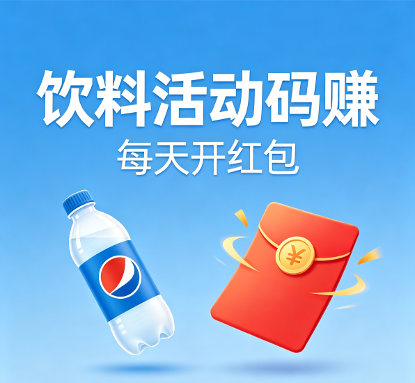 饮料活动码赚，每天开红包-汇一线首码网