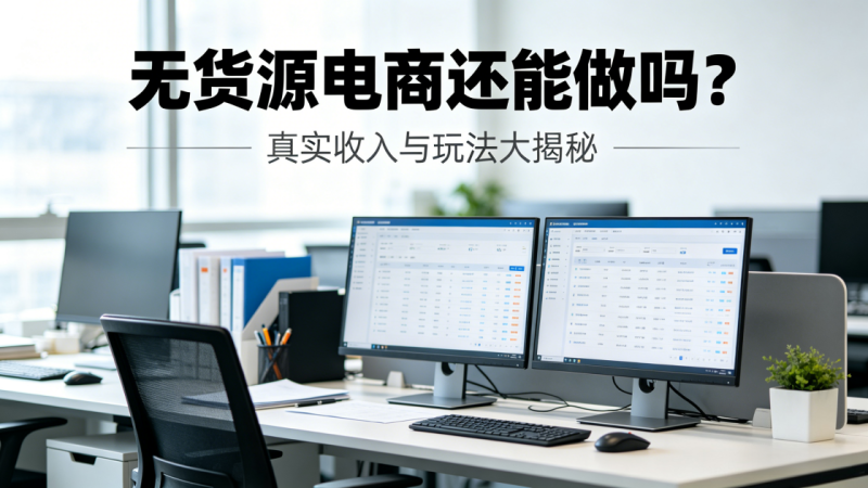 无货源电商还能做吗?真实收入与玩法_汇一线首码网-汇一线首码网