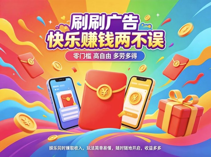 首码趣享看零撸蓝海项目看广告收益直接进账太香了-汇一线首码网