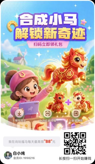 尚玩福马,零撸合成广赚玩法,保底收益高,放水中-汇一线首码网