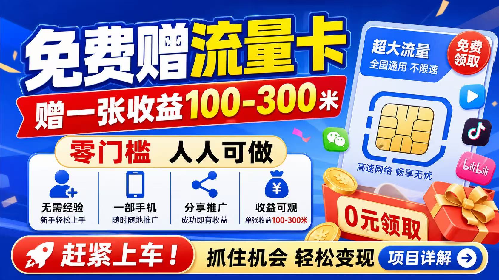 图片[1]-免费赠硫量咔，赠一张收益100-300米，零门槛人人可做，赶紧上车（项目详解）-汇一线首码网