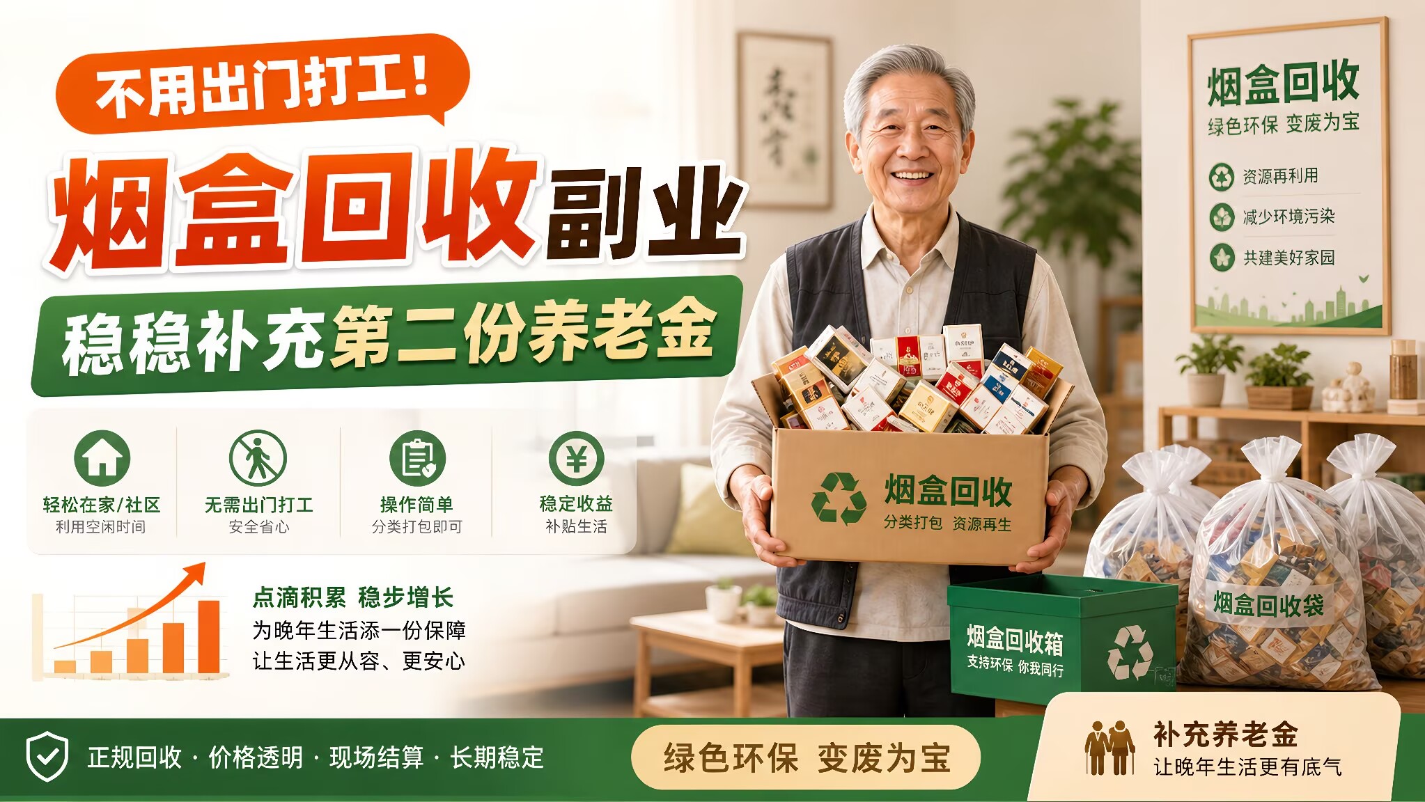 图片[1]-烟盒回收靠谱副业，靠它增收一份额外养老金，月入过万-汇一线首码网